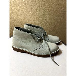 Clarks Acre Bridge Sage Green Leather Chukka Desert Boots Womens 9.5 26122370